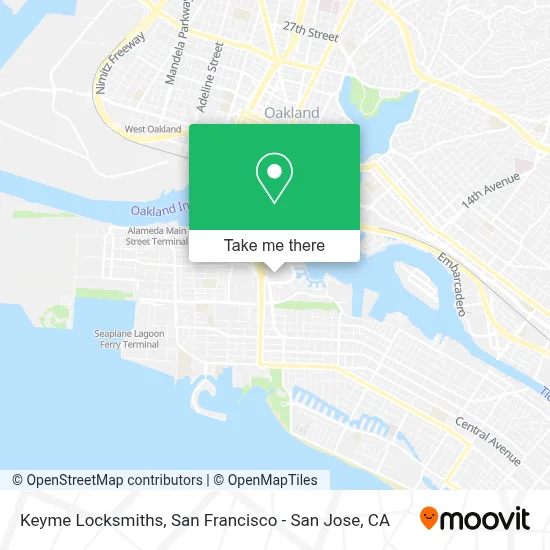 Keyme Locksmiths map