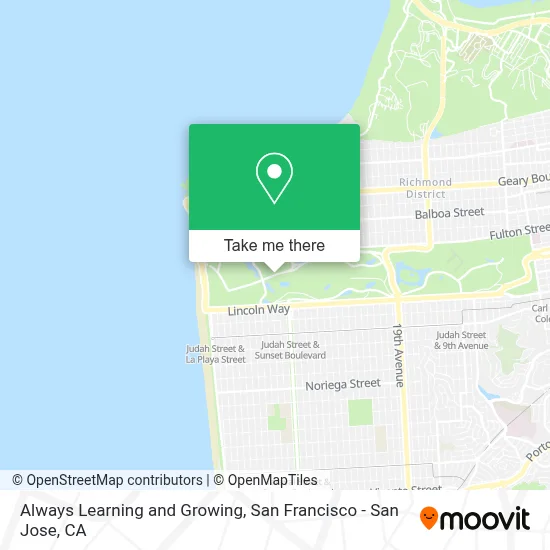 Always Learning and Growing map
