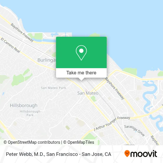 Peter Webb, M.D. map