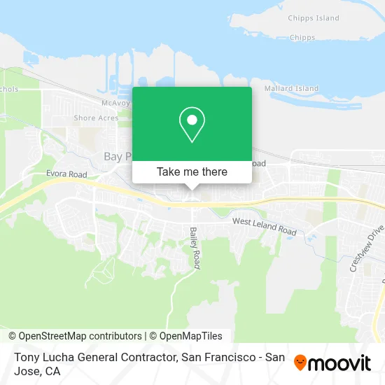 Tony Lucha General Contractor map