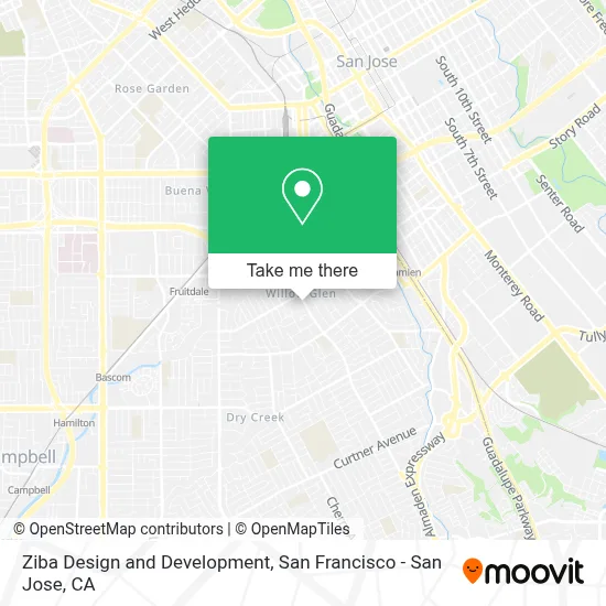 Ziba Design and Development map