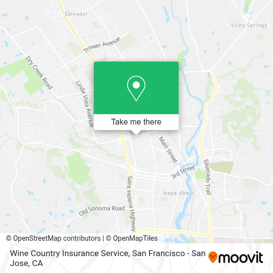 Wine Country Insurance Service map