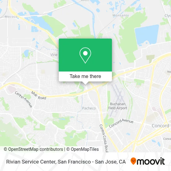 Rivian Service Center map
