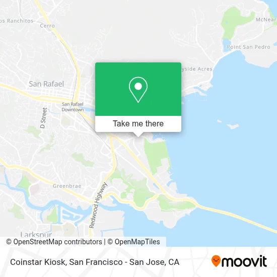Coinstar Kiosk map