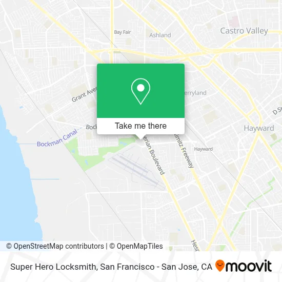 Super Hero Locksmith map