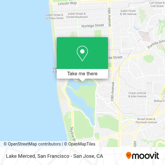 Lake Merced map