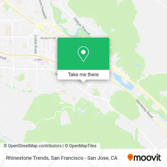 Rhinestone Trends map
