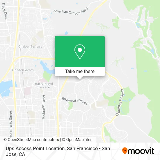 Ups Access Point Location map