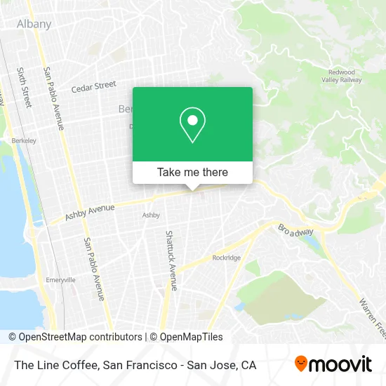 The Line Coffee map