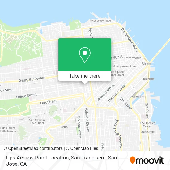 Ups Access Point Location map