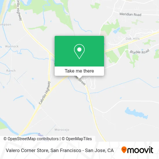 Valero Corner Store map