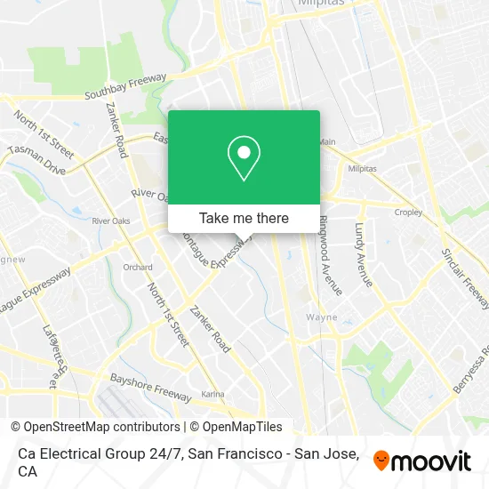Ca Electrical Group 24/7 map