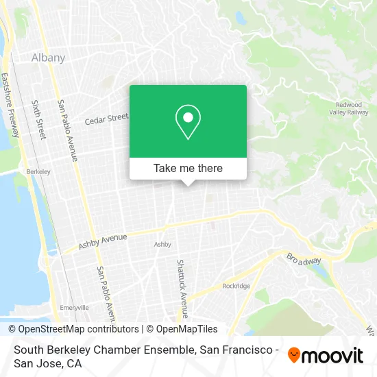 South Berkeley Chamber Ensemble map
