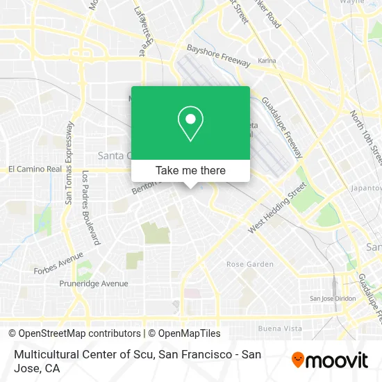 Multicultural Center of Scu map