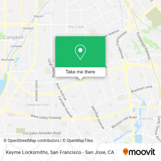 Keyme Locksmiths map