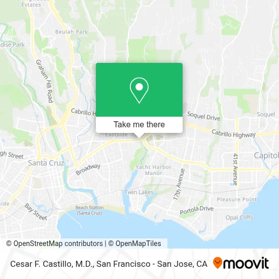 Cesar F. Castillo, M.D. map