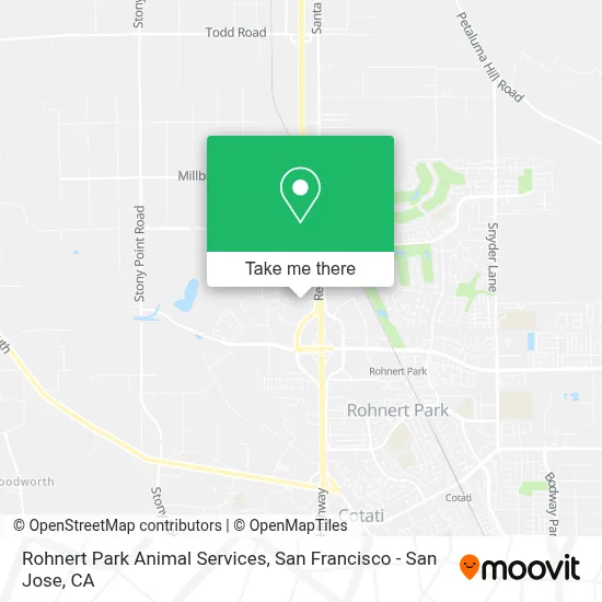 Rohnert Park Animal Services map