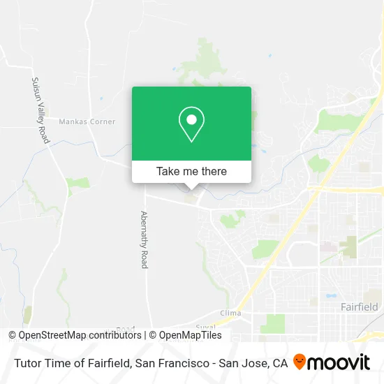 Tutor Time of Fairfield map