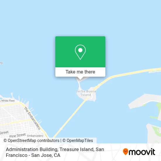 Administration Building, Treasure Island map