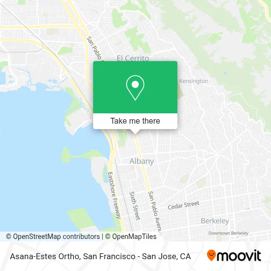 Asana-Estes Ortho map