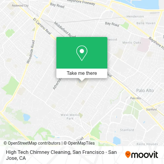 High Tech Chimney Cleaning map