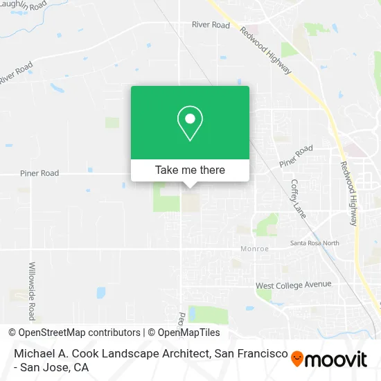 Michael A. Cook Landscape Architect map