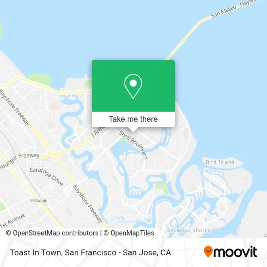 Toast In Town map