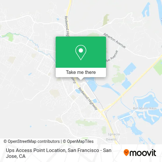 Ups Access Point Location map
