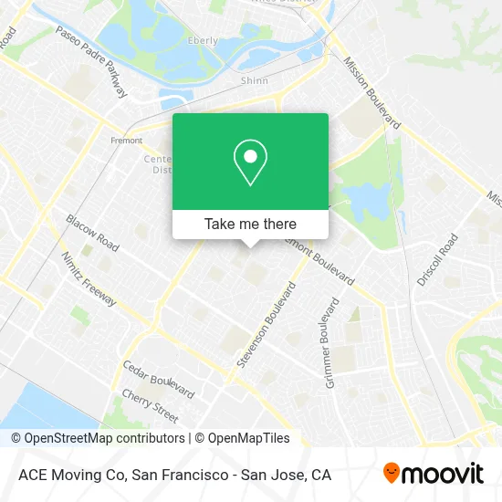 ACE Moving Co map