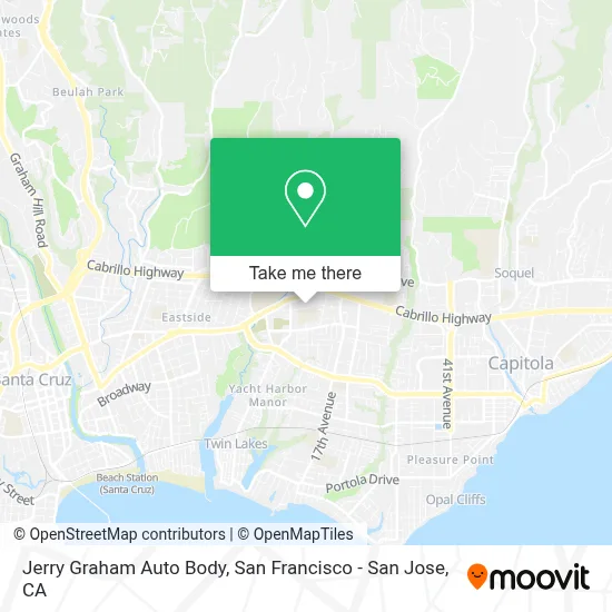 Jerry Graham Auto Body map