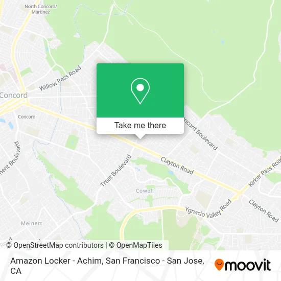 Amazon Locker - Achim map