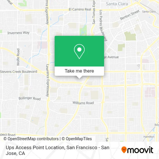 Ups Access Point Location map