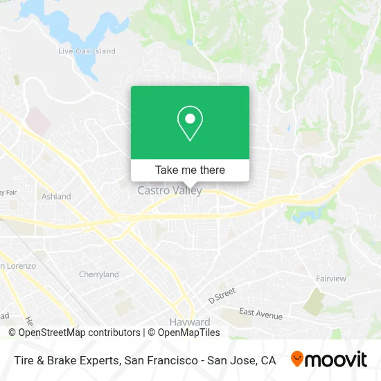 Tire & Brake Experts map