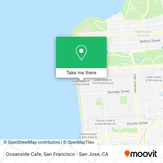 Oceanside Cafe map