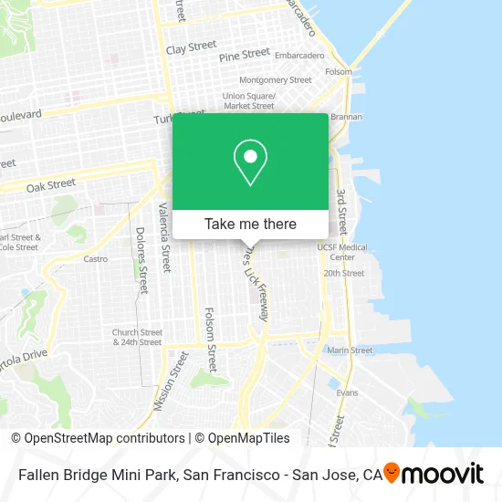 Fallen Bridge Mini Park map