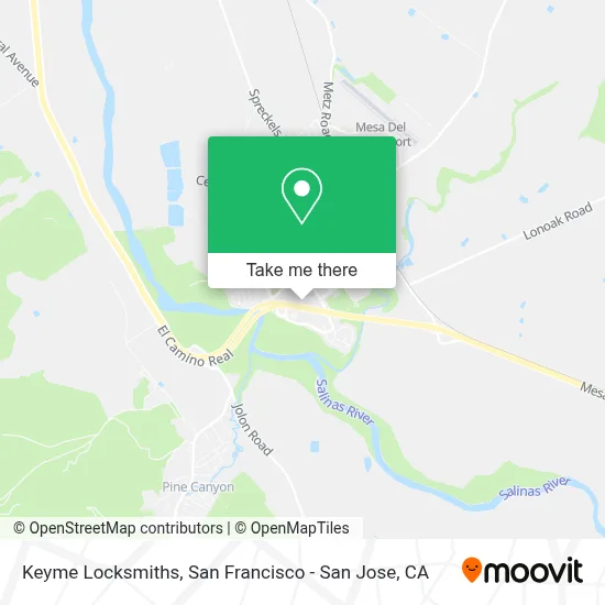 Keyme Locksmiths map