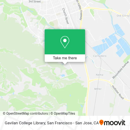 Gavilan College Library map