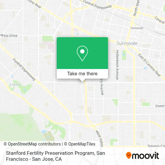 Stanford Fertility Preservation Program map