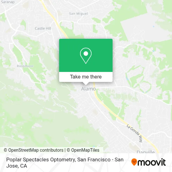 Poplar Spectacles Optometry map