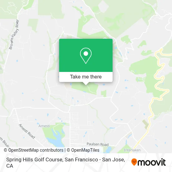 Spring Hills Golf Course map