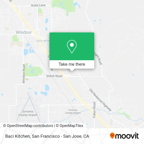 Baci Kitchen map