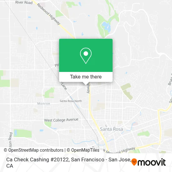 Ca Check Cashing  #20122 map