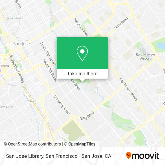 San Jose Library map