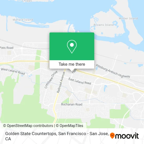 Golden State Countertops map