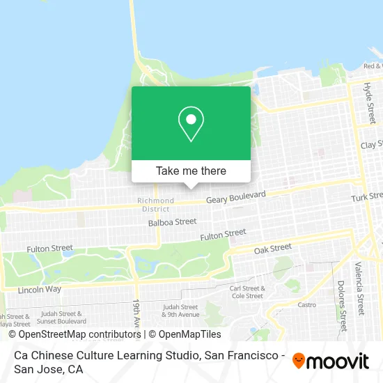 Ca Chinese Culture Learning Studio map