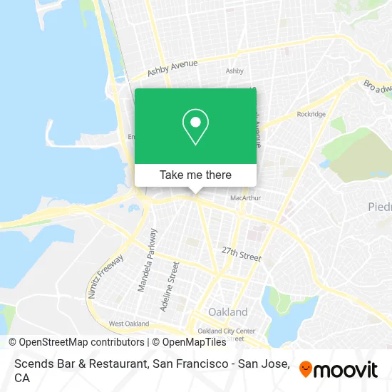 Scends Bar & Restaurant map