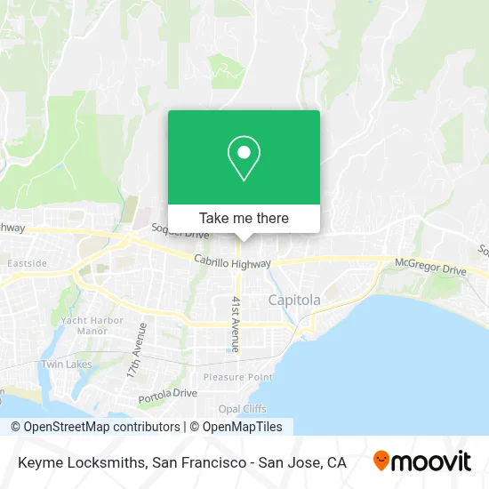 Keyme Locksmiths map