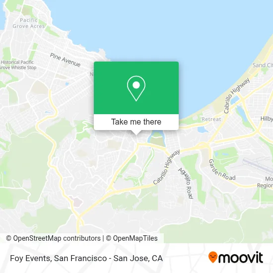 Foy Events map