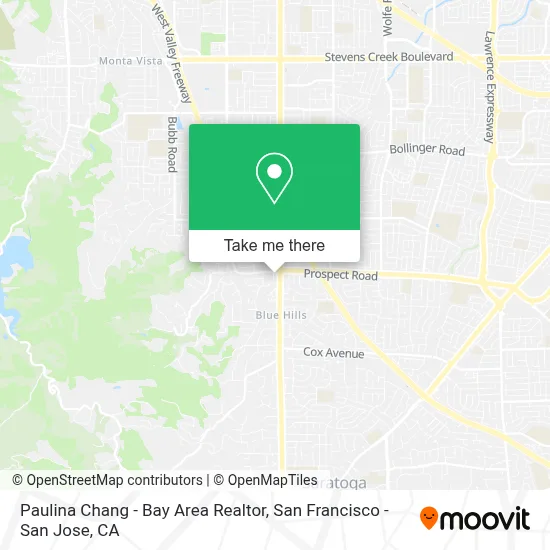 Paulina Chang - Bay Area Realtor map