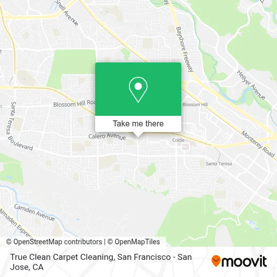 True Clean Carpet Cleaning map